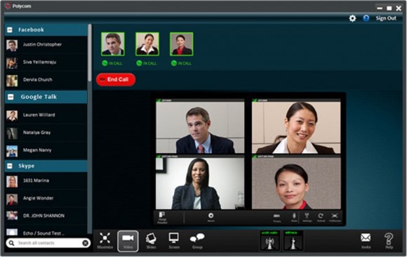 plataforma de videoconferencia webrtc de polycom