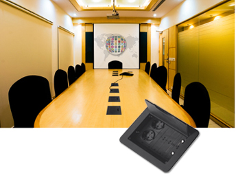 Caja de conexiones y salas de reuniones